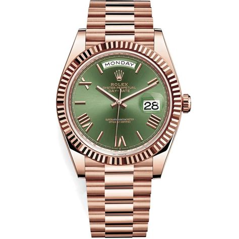 rolex day date rose gold oyster bracelet|Rolex Day-Date 40 228238.